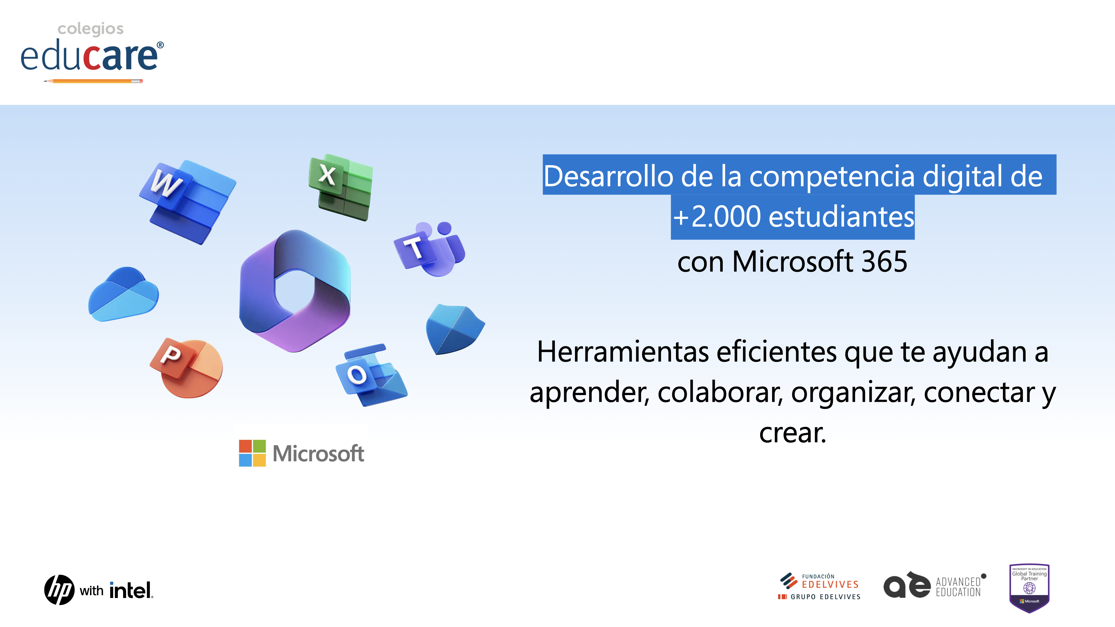 Grupo Advanced Education formará a 2.200 alumnos en el manejo de las herramientas Microsoft Office 365.